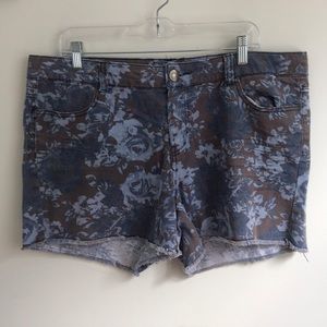 Forever 21+ Floral Denim Shorts